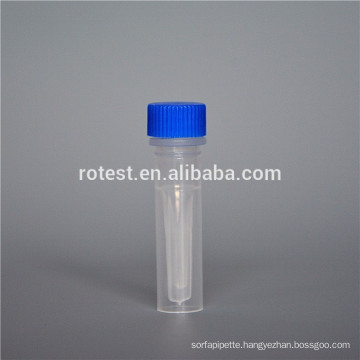 Plastic 0.5ml Cryovial / Cryo tube with self standing bottom